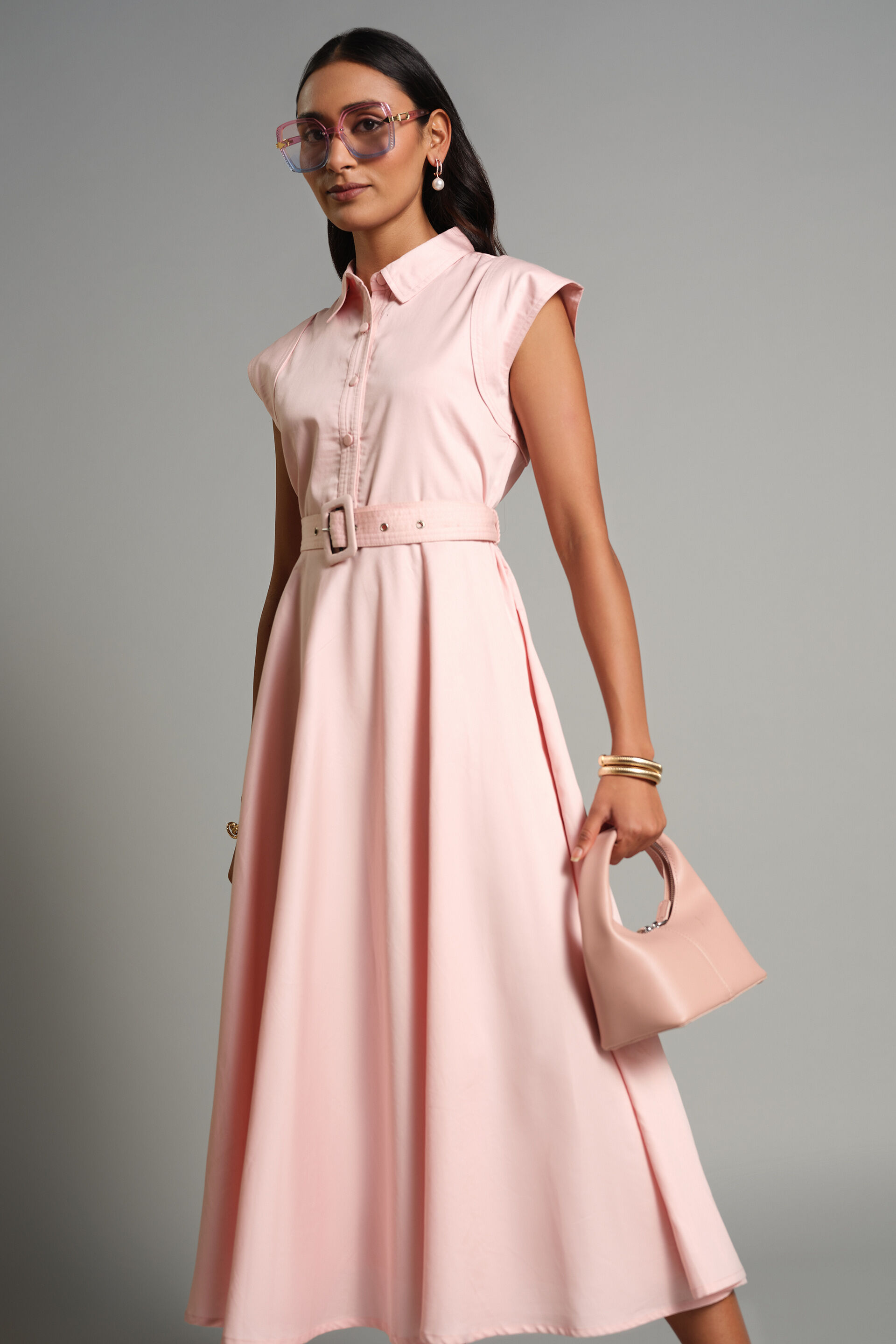 Rosa Dress, Pink, image 2
